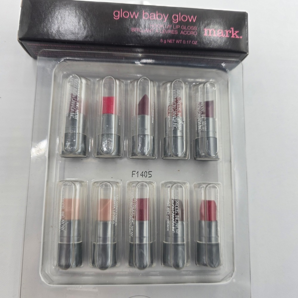 Avon Beyond Color Lipstick Lip Conditioner Samples & Mark Glow Baby Glow Gloss